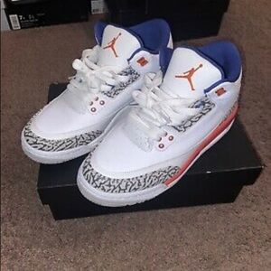 Jordan 3 Retro Orange, White, & Blue